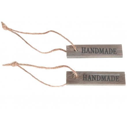 Pack of 20 Wooden Labels Handmade 7cm