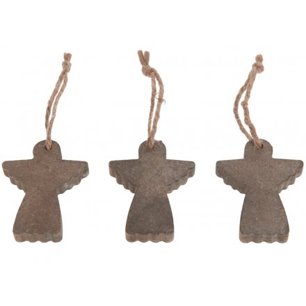 Pack of 10 Wooden Angel 7cm