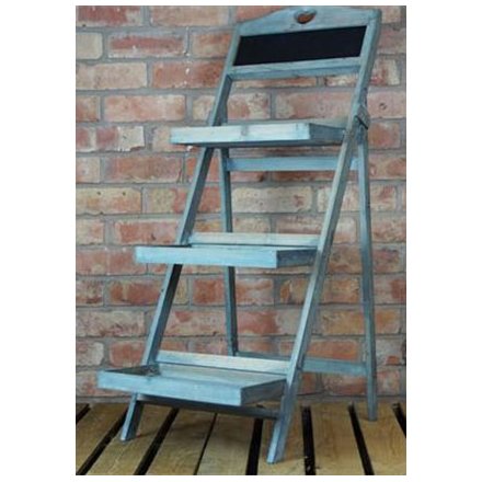 Rustic Wooden Plant Stand 107cm