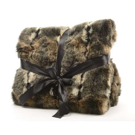 Luxury Fur Blanket Golden Extra Large 150cm