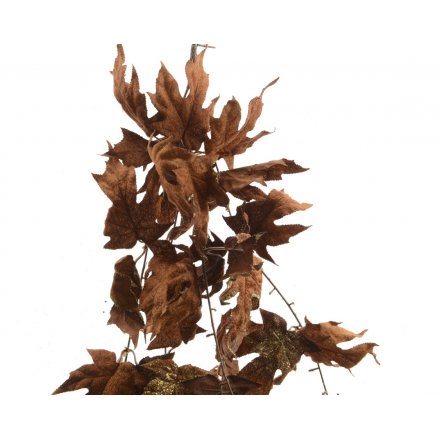 Silk Leaf Hanging Bush Velvet
