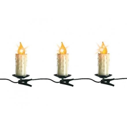 13.5m of traditional jumbo candle lights, ideal for displaying on the tree and in interior settings.