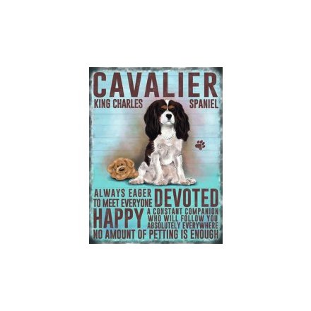 Mini Metal Sign - Cavalier King Charles 