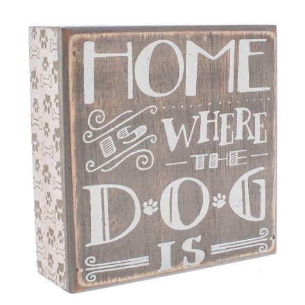 Wooden Plaque Home Is Where