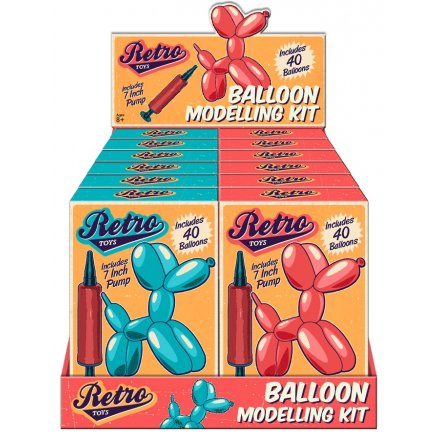 Retro 40 Balloon Modelling Kit and Pump