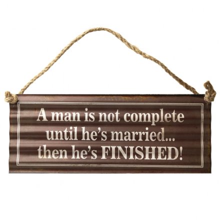 Man Married Finished Plaque