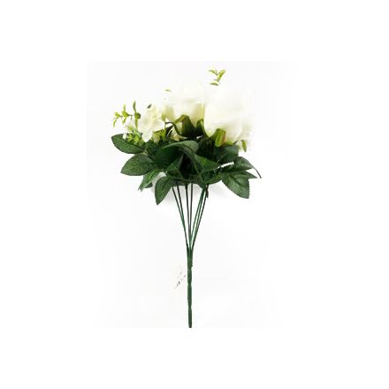 White Rose Bunch Bouquet