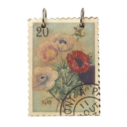 2 Ring Notebook Stamp Design/flowers