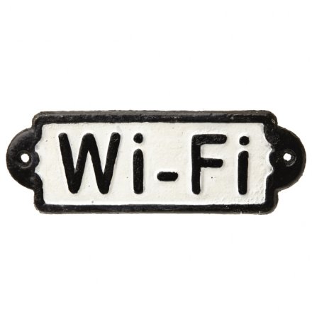 Wifi Cast Iron Sign