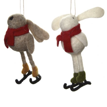 Hanging Rabbits On Ski Mix