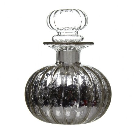 Glass Silver Bottle - Small