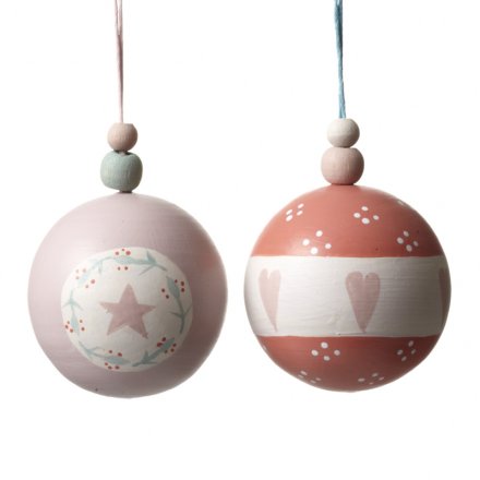 Hanging Star/heart Bauble Mix