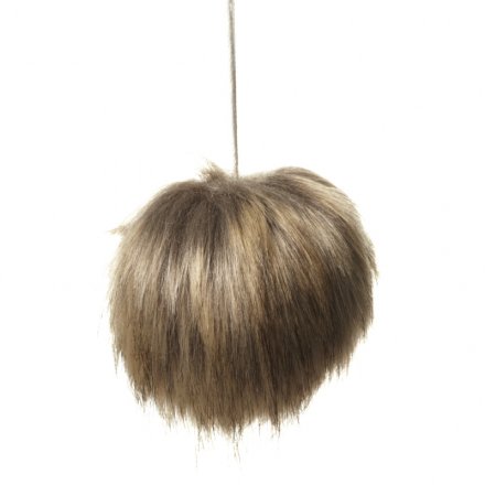 Hanging Faux Fur Ball, Small