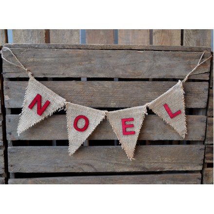 Bunting with the text 'Noel', a simple yet effective decoration and perfect for both indoors and outdoors