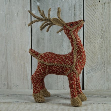 Standing Decorated Reindeer 29cm