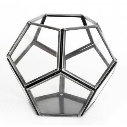 Hexagonal Glass Candle holder