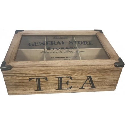 6 Compartment Tea Box
