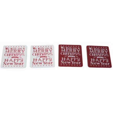 Christmas Coasters Pack Of 4