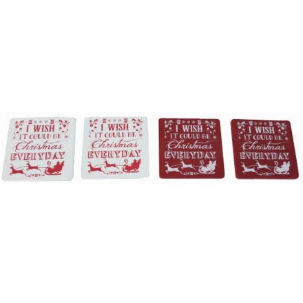 Christmas Coasters Pack of 4