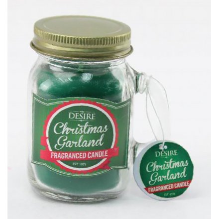 Desire Xmas Garland Candle Jar
