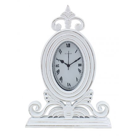White Shabbie Clock
