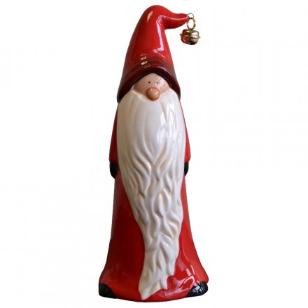 Santa With Bell, 20cm