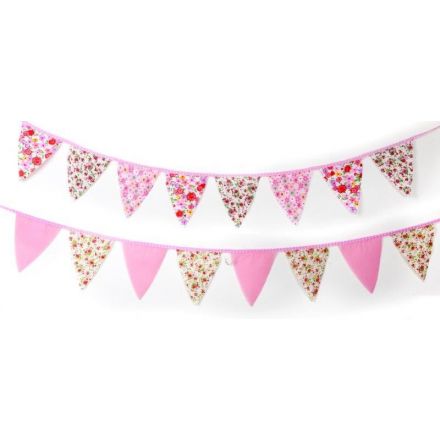 Assorted Pastel Flag Bunting Garland 2m