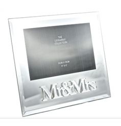 Mirrored style picture frame with Mr & Mrs text