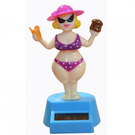 Novelty Bikini Girl With Ice Solar Pal