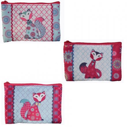 Chic coin purse in an assortment of 3 patchwork designs