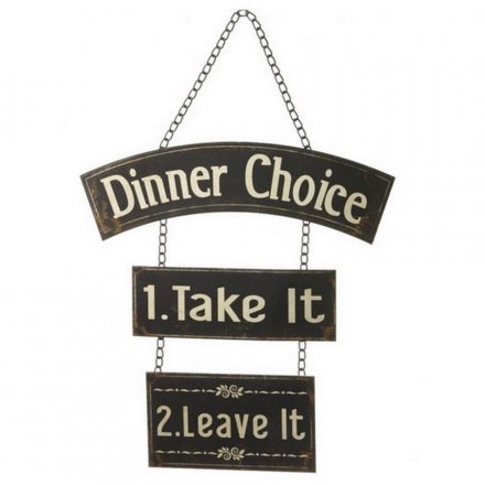Dinner Choice Hanging Sign
