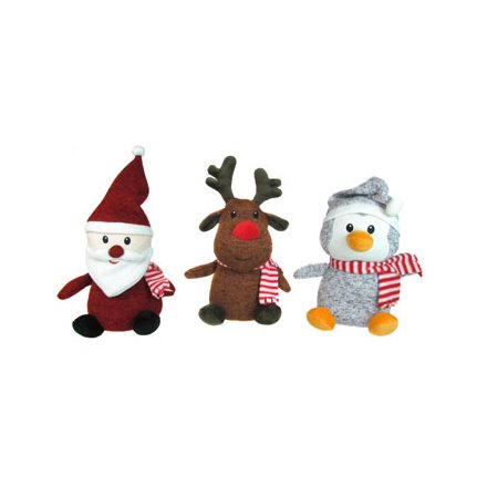 Knitted Christmas Soft Toy Mix