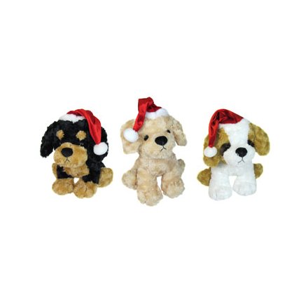 Soft Toy Christmas Dog Mix