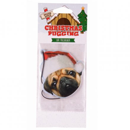 Christmas Pug Air Freshener