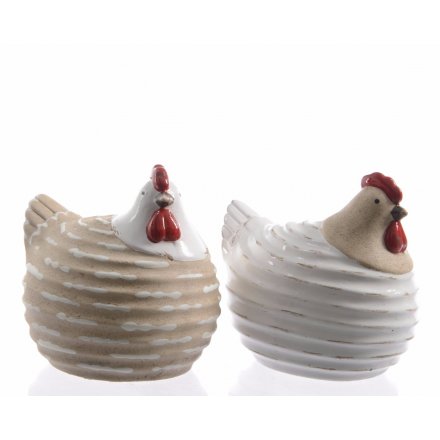 Ceramic Chicken Ornament, 2a