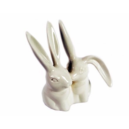 Porcelain Kissing Bunny