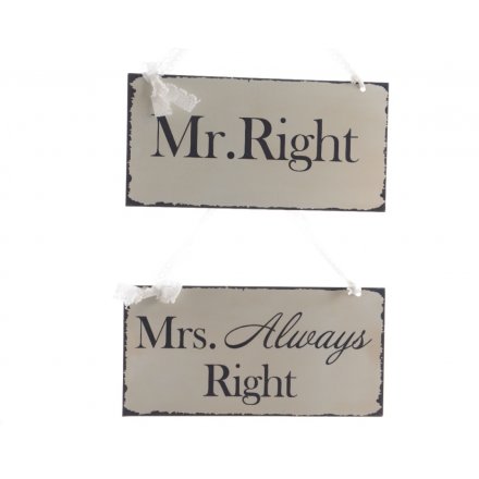 Right/Always Right Metal Sign, 2a