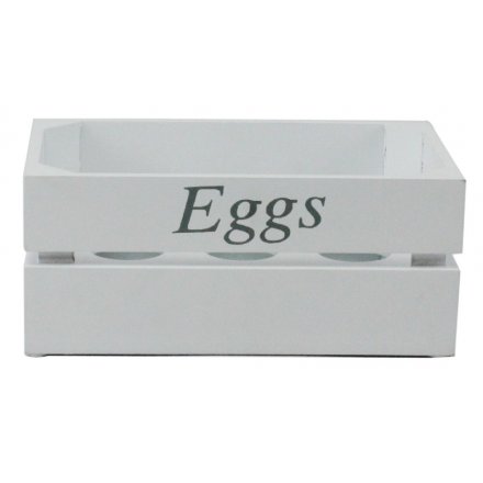 Storage egg holder in a classic white colour