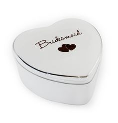 Heart shaped trinket box for your Bridesmaids