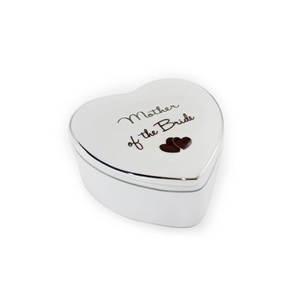 Heart shaped trinket box for the Mother of the Bride