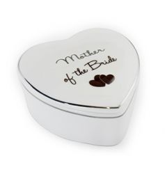 Heart shaped trinket box for the Mother of the Bride