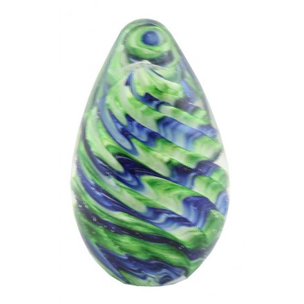  Bring a colourful decorative touch to any home space with this beautifully finished glass paperweight 