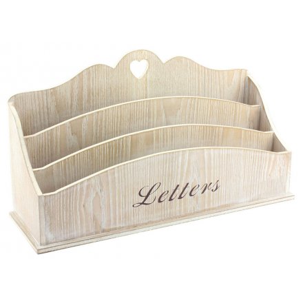 Natural Wooden Letter Rack XL 38cm