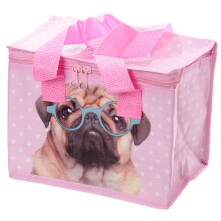 Woven Cool Bag Lunch Box - Jack Evans Pink Pug