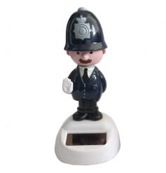 Humorous policeman solar pal with gift box