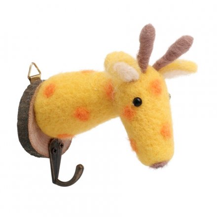 Decorative Woollen Giraffe Hook