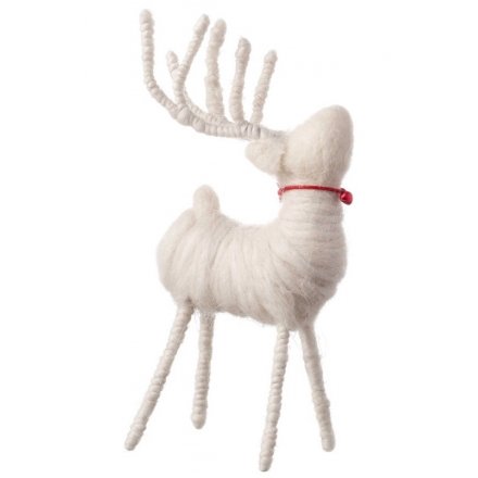 Wool Felt Standing Reindeer 21cm
