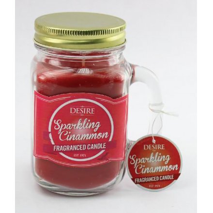 Desire Sparkle Cinnamon Candle Jar