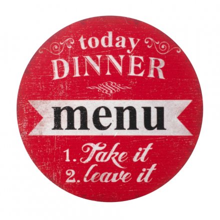 Today Dinner Menu Fridge Magnet