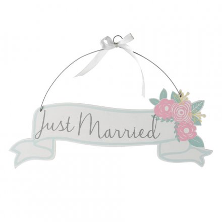 Just Married Plaque 31cm